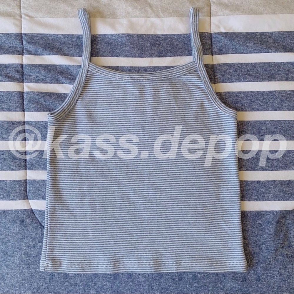 SOLD Brandy Melville Blue Striped Tank Top